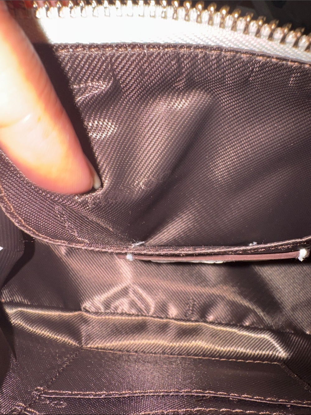 Coach Cream Signature Mini Shoulder Bag with Red Heart Charm - Picture 9 of 11